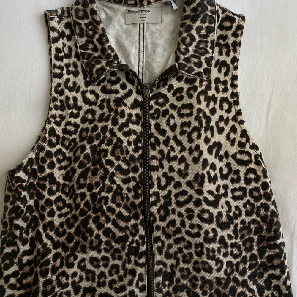 Denim Cheetah One Teaspoon jumpsuit